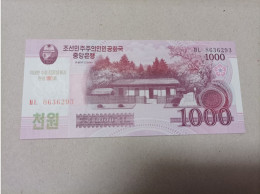 Billete Corea Del Norte, 1000 Won, Año 2008, Conmemorativo 100 Aniversario, UNC - Korea (Nord-)