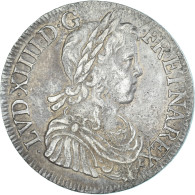 Monnaie, France, Louis XIV, Écu à La Mèche Longue, 1648, Bordeaux, Variété - 1643-1715 Luis XIV El Rey Sol