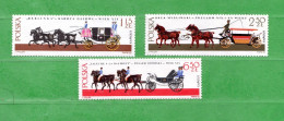 (N) POLONIA **- 1965 - CHEVAUX. YVERT. 1500-1501-1502 .  MNH**. - Nuevos