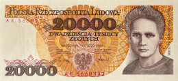 Poland 20.000 Zloty, P-152 (1.12.1989) - UNC - Polonia