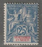 Sénégambie Et Niger - N°8 * (1903) 25c Bleu - Ungebraucht