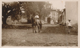 Foto CUERNAVACA Mexico Hacienda 1929 Morelos Caballo, Jinete, Niños - México