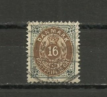 DENMARK  1875 - MI. 27 I, USED - Oblitérés