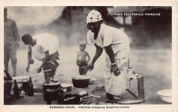 Centrafrique - Femmes Indigènes Faisant La Cuisine - Ed. Inconnu  - Zentralafrik. Republik