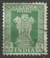 INDE / DE SERVICE  N° 26 OBLITERE - Official Stamps