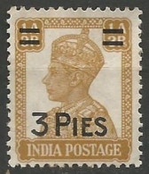 INDE BRITANNIQUE N° 178 NEUF Sans Gomme - 1936-47 Roi Georges VI