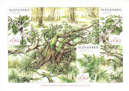 2016 Slovakia Trees Arbres  Miniature  Sheet  Of 3 MNH  @ BELOW FACE VALUE - Neufs