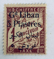 Grand Liban Timbre-taxe YT N° 10 Neuf* - Portomarken