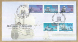 FDC. REPUBLIC OF THE MARSHALL ISLANDS. APR 18 1996 MAJURO. MILLENNIUM OF NAVIGATION. C94.FDC. (4). - Marshalleilanden