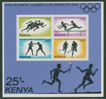 Kenia 1984 Olympiade Los Angeles Block 23 Postfrisch (G20252) - Kenya (1963-...)