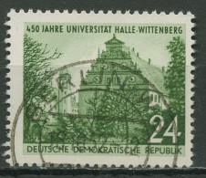 DDR 1952 450 J. UNI Halle-Wittenberg X II Wasserzeichen 318 X II Massenstempel - Oblitérés