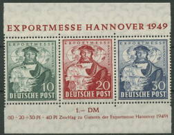 Bizone 1949 Exportmesse Hannover Zusammendruck Aus Block 1 A Postfrisch - Mint