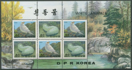 Korea (Nord) 1995 Albinotische Tiere: Feldsperling 3729/30 K Postfrisch (C74846) - Korea, North