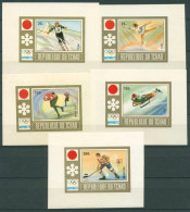 Tschad 1972 Olympische Winterspiele Sapporo Block A/E 35 Postfrisch (C28055) - Chad (1960-...)