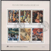 Portugal 1988 Gemälde Im 20. Jh. Block 62 Gestempelt (C91097) - Blokken & Velletjes