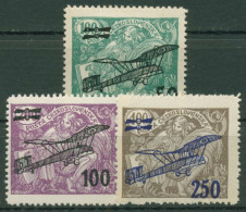 Tschechoslowakei 1922 Allegorie Mit Flugzeug-Aufdruck 199/01 Mit Falz - Unused Stamps