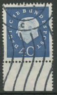 Bund 1959 Heuss Medaillon Bogenmarken Unterrand 305 UR Gestempelt - Gebraucht