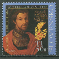 Slowakei 2008 König Matthias Corvinus 587 Postfrisch - Ongebruikt