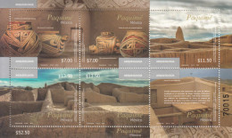 2014 Mexico Paquime Archaeology Pottery  Miniature Sheet Of 6 MNH - Mexique
