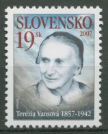 Slowakei 2007 Schriftstellerin Terezia Vansova 548 Postfrisch - Nuevos