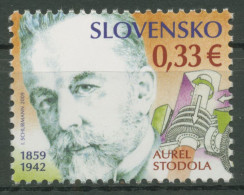 Slowakei 2009 Persönlichkeiten Erfinder Aurel Stodola Turbine 612 Postfrisch - Unused Stamps
