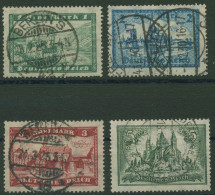 Deutsches Reich 1924 Bauwerke 364/67 Gestempelt, Zahnfehler (R80563) - Usados