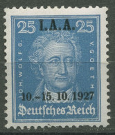 Deutsches Reich 1927 Int. Arbeitsamt IAA 409 Postfrisch, Zahnfehler (R80587) - Nuovi