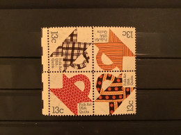 United States 1978 Quilts Block MNH SG 1715a Sc 1748a Mi 1329-32 Yv 1189-92 - Ongebruikt