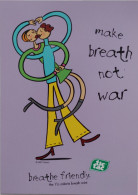 Carte Postale (Tower Records) Tic Tac (breathe Friendly) Make Breath Not War (illustration : Ferrerro) - Publicité