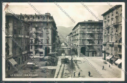 La Spezia Città Tram Foto Cartolina ZT7133 - La Spezia