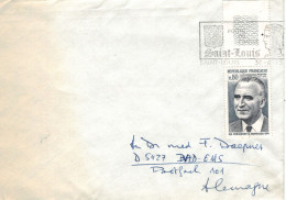 Saint Louis 1975 Präsident Pompidou - Storia Postale