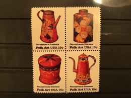 United States 1979 American Folk Art MNH SG 1753a Sc 1778a Mi 1378-81 - Nuovi