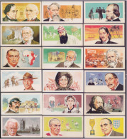 Complete Set Of 50 Most Famous Men & Women Personalities, Famous People, Originally Issued With BROOKE BOND TEA Card - Freemasonry