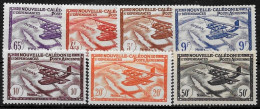 Nouvelle Calédonie 1942 - Yvert N° PA 39/45 - Michel N° 289/295 ** (+20%) - Unused Stamps
