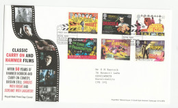 SPHINX COMEDY CLEOPATRA MUMMY HORROR MOVIES Fdc  GB 2008 Cinema Film Cover Stamps - Aegyptologie