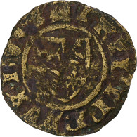 Pays-Bas Bourguignons, Philippe Le Hardi, Double Mite, 1384-1404, Cuivre, TB - Other & Unclassified