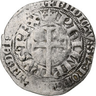 France, Philippe VI, Gros à La Queue, 1348-1350, Billon, TB+, Duplessy:265 - 1328-1350 Felipe VI