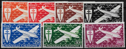 Nouvelle Calédonie 1942 - Yvert N° PA 46/52 - Michel N° 296/302 ** (+20%) - Nuevos