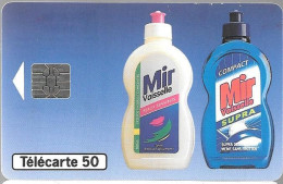 CARTE-PUCE-PRIVEE-PUBLIC- 50U-SO5-EN959-04/94-MIR VAISSELLE-N° Série A  45011429-R°Mat-3300EX-Utilisé-TBE - 50 Unités   