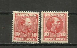 DENMARK  1904 - MI. 48 I + II , MNH / MH - Nuovi