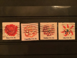 United States 1981 Flowers Used SG 1846-9 Sc 1876-9 Mi 1459-62 Yv 1308-11 - Used Stamps