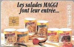 CARTE-PUCE-PRIVEE-PUBLIC-GemA- 50U-EN761-10/93-SALADES De MAGGI R° Glacé-4330EX UTILISE-TBE - 50 Einheiten