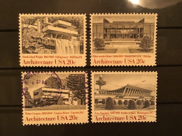 United States 1982 Architecture Used SG 1996-9 Sc 2019-22 Mi 1600-3 - Usados