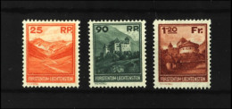 Liechtenstein 1933 - Yvert 111/13 MH * Cote 370€ - Nuevos