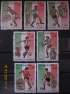 NICARAGUA ~ 1986 ~ S.G. NUMBERS 2731 - 2737. ~ FOOTBALL. ~ MNH #03504 - Nicaragua