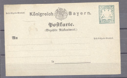 7540  -  Allemagne  -  Bavière  -  Entiers  :  Mi  P 10A  Neuf - Enteros Postales