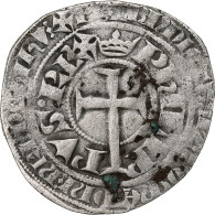 France, Philippe VI, Gros à La Queue, 1348-1350, Billon, TB+, Duplessy:265 - 1328-1350 Filips VI