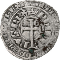 France, Philippe VI, Gros à La Queue, 1348-1350, Billon, TB+, Duplessy:265 - 1328-1350 Philippe VI Le Fortuné