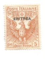 (COLONIE E POSSEDIMENTI) 1916, ERITREA, CROCE ROSSA - 2 Francobolli - Eritrea