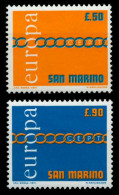 SAN MARINO 1971 Nr 975-976 Postfrisch X933B12 - Neufs